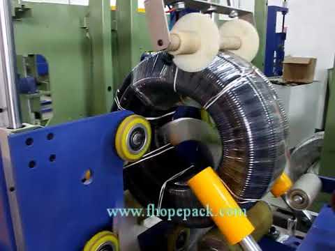 corrugated hose coil film packing machine
