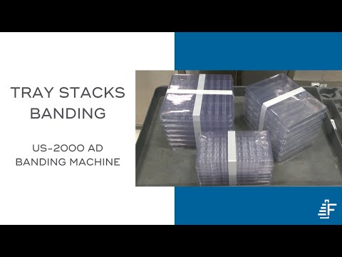 Medications &amp; Vaccines Tray Stacks Banding ATS US-2000 Banding Machine