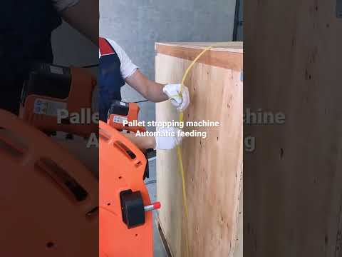 Battery pallet strapping machine,strapping tool with PET strap or PP strap