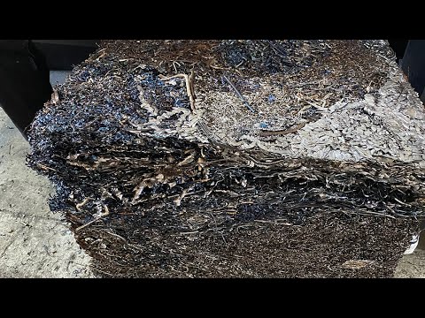 scrap metal compressing machine