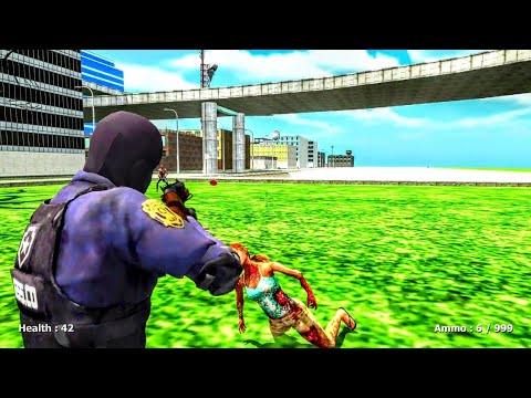 真っ昼間からゾンビと戯れる警察官【Grand Zombie Swarm】 GamePlay 🎮📱 @GDbyAzerion @G55-Games ​