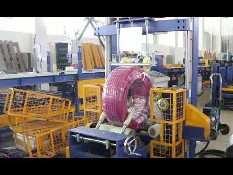 pvc flexiable drip pipe and dhpe pipe coil garden pipe wrapping machine