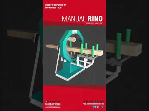 Manual orbital stretch wrapping machine | Manual Ring stretch wrapping machine for Aluminum profile