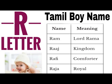 R Letter Tamil Baby Boy Name | சிறந்த தமிழ் பையன் பெயர்