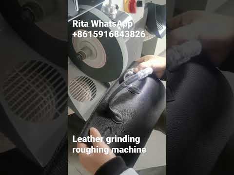 Professional grinding buffing machine for handbag wallet strap etc leather goods