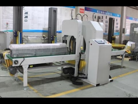 horizontal Orbital stretch wrapper for aluminum, panel, profile and timber