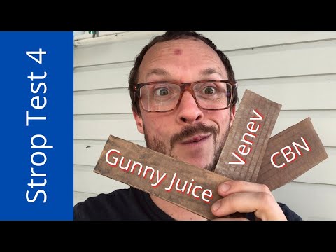 Part 4 | Do Cardboard Strops Work? CBN Venev Diamond &amp; Gunny Juice | Sharpening Test