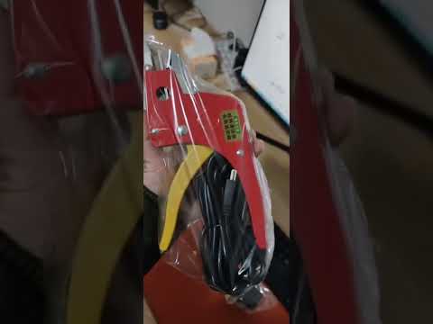Real shot of hot melt packing pliers,strapping tool