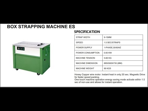 Box Strapping Machine || Semi Automatic Box Strapping