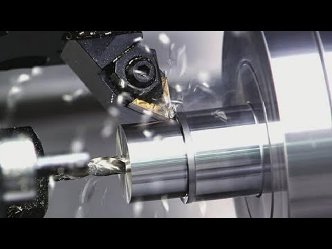 Amazing Technology CNC Cutting Machine Tools, CNC Lathe Turning Machine Working