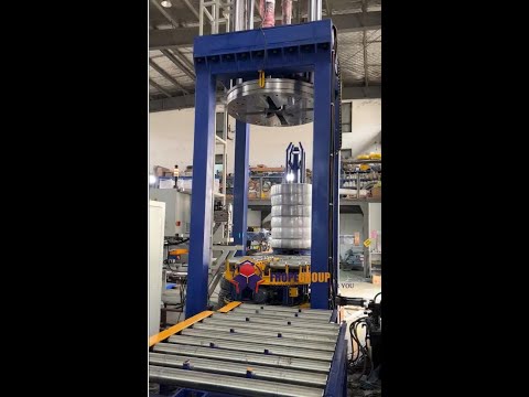 automatic steel wire coil strapping machine with compactor