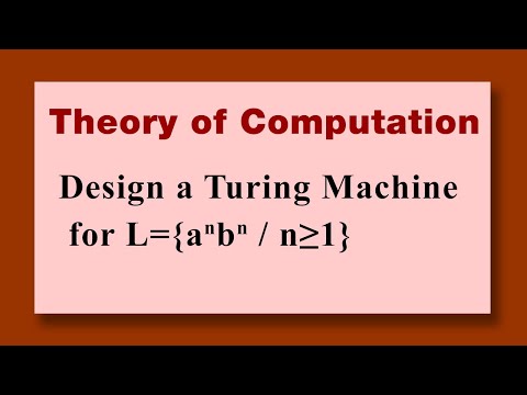 L={a^nb^n/n greater= 1} Design a turing machine Theory of Computation