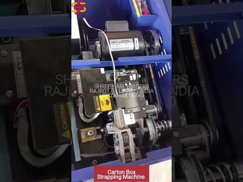 Carton Box Strapping Machine with 1 year pcb and motor warranty in Rajkot Mo.7046856640 #viral #reel