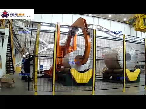 Master coil packing machine | Steel Coil VCI film stretch wrapper