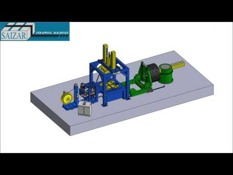 Compacting &amp; strapping for wire coils