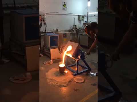 Steel Melting Tilting Furnace by Induction Heating Machine