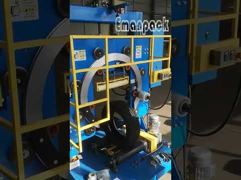Fully automatic coil wrapping machine packing tires