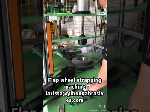 How to tie up flap wheel--flap wheel strapping machine