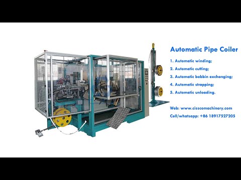 AUTOMATIC PIPE WINDING MACHINE | TUBE | HOSE | TAPE | CUTTING | COILING | STRAPPING | WINDER