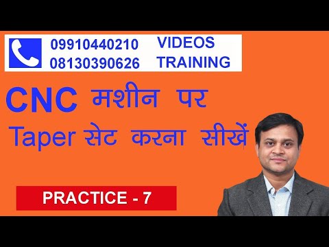 How to set taper on cnc lathe or turning machine.cnc programming and operating training