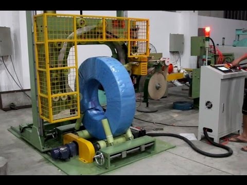 How to pack steel coil by Steel coil packing machine