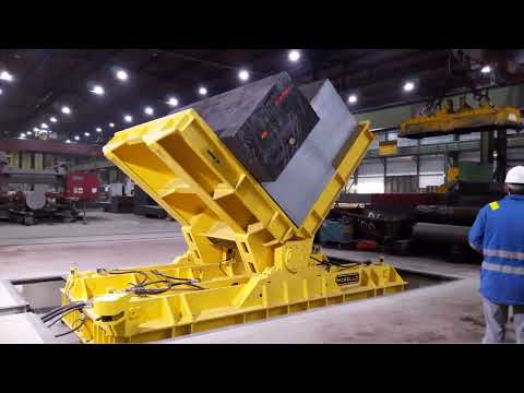Hydraulic 90° upender to tilt steel products up to 80 t - MORELLO