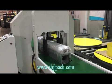 horizontal wrapping machine and stretch wrapper
