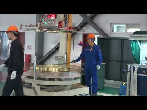 Brass copper strip vacuum handling and welding line