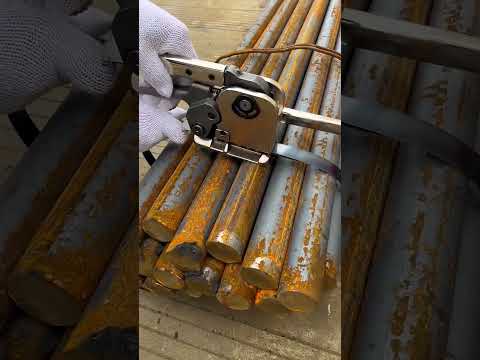 Fastening tool for strapping flat steel bar- Good tools and machinery make work easy