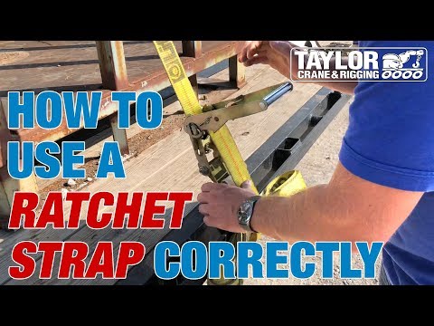 How to Use a Ratchet Strap to Secure a Load on a Trailer