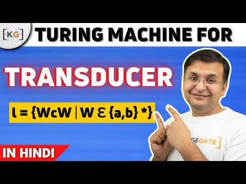 13.8 L={wcw | w ε {a,b}*} Turing machine in hindi | Turing machine as transducer | Automata Theory