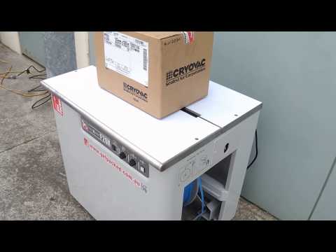 Band A Matic F20X Strapping machine Semi Automatic F20XB strapping machine by BANDAMATIC