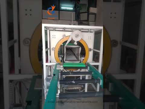 Profile Spiral Orbital stretch film wrapping machine | Extrusions profile stretch wrapping machine