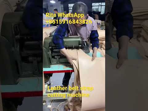 Leather belt strap cutting machine