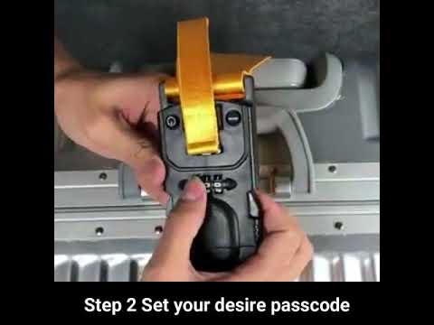 How to change luggage strap passcode