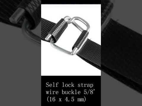Self-locking strap wire buckle 5/8&#039; making machine (#shorts) (WA:+8618621323471)