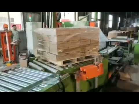 fully auto in line pallet wrapper #automation #palletwrapper
