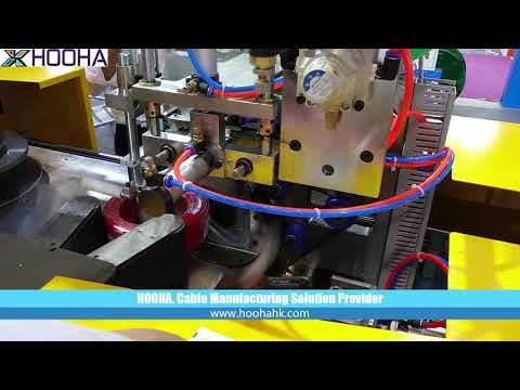 HOOHA automatic wire coiling and wrapping machine on the show