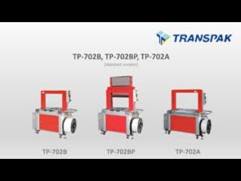 Mercury Transit Series TP 702A, TP 702B, TP 702BP Fully Automatic Strapping Machines - TRANSPAK