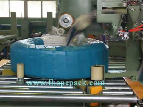 Automatic coil stretch wrapping machine with end sealer /FHOPE