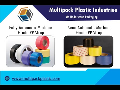 Polypropylene Box Strapping, PP Strap Band Manufacturer Multipack Plastic Industries Ahmedabad India