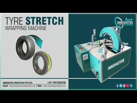 Tyre stretch wrapping machine | horizontal coil stretch wrapping machine