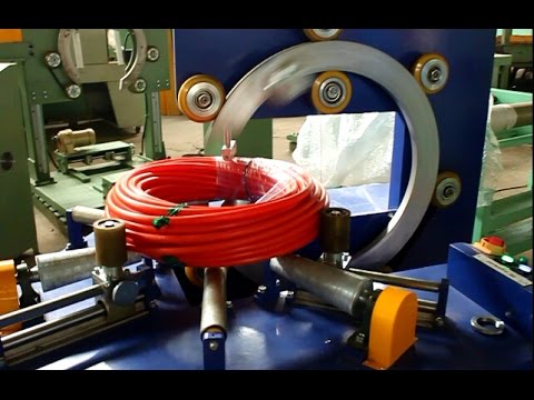 Hose coil and pipe coil packing machine&amp;stretch wrapping machine