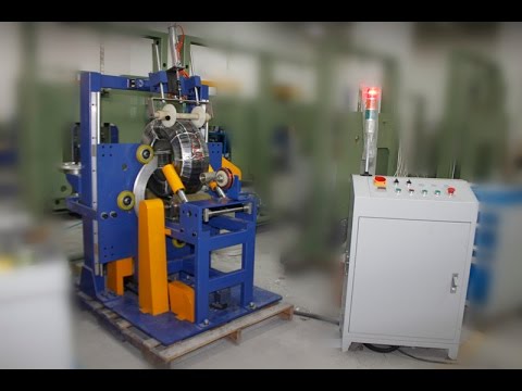 Light hose coil wrapping machine