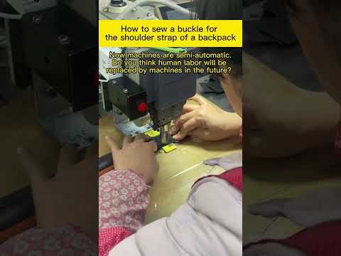 How to sew a buckle for the shoulder strap of a backpack #shorts #bagfactory #sewing #chaumetbag