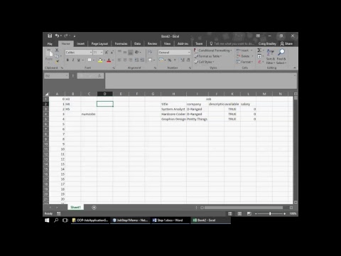 OOP - Job application Step 1 - Part 1