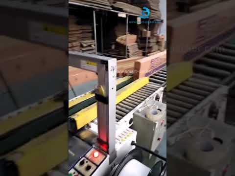Automatic long carton case box PP strapping sealing packing machine