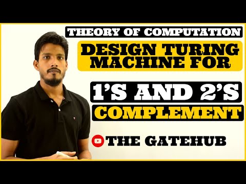 Turing Machine for 1&#039;s complement | 2&#039;s complement | Turing Machine | Turing Machine as a Transducer