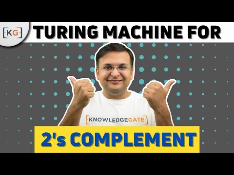 13.7 Turing machine for 2&#039;s complement in hindi | Turing machine as Transducer | Automata Theory