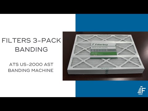 Bundling 3-Pack of Filters Using an Ultrasonic Band